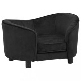 Cumpara ieftin Canapea pentru caini, negru, 69x49x40 cm, plus
