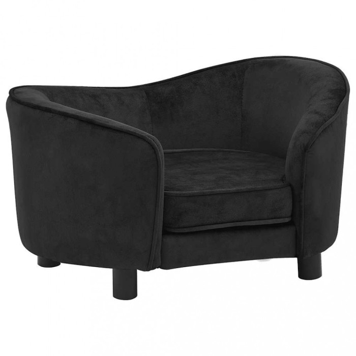 Canapea pentru caini, negru, 69x49x40 cm, plus