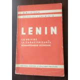 V. I. Lenin - Cu privire la caracterizarea romantismului economic (Sismondi...)