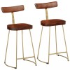 Gossi scaune de bar 2 buc 49x43x88 cm lemn masiv de mango