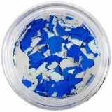 Confetti mare cu o formă nedefinită - bej, albastru deschis, albastru, INGINAILS