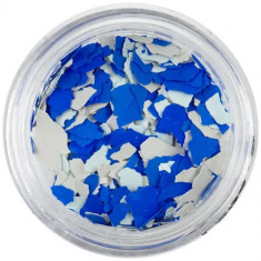 Confetti mare cu o formă nedefinită - bej, albastru deschis, albastru