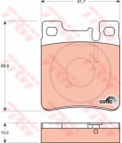 Set placute frana,frana disc MERCEDES CLK (C209) (2002 - 2009) TRW GDB1123