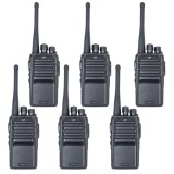 Kit of 6 portable radio stations PNI PMR R15 0.5W, 16 programmable channels, 16 PMR and 50 CTCSS and 104 DCS tones, ASQ, TOT, monitor, programmable, 1