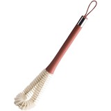 Perie de Curatat Pahare, Sticle, Biberoane, cu Maner Lung, Uz Casnic, Silicon, Ergonomic, 3.9x5.4x38.5cm, Rosu