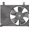 GMV radiator electroventilator Daewoo Lanos, 05.1997-2008, motor 1.4, 1.5, 1.6 16V, benzina, cutie manuala, cu AC, 255; 2 pini