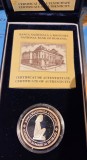 Medalie 135 Ani Academia Romana Argint, certificat, 31 grame argint 0.999