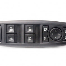 Buton reglare oglinzi, comutator macara usa Renault Megane 3, 10.2008-09.2016; Laguna 3 (T), 10.2007- , cu functie pliere; reglare oglinda; 4 butoane