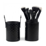 Set 12 Pensule Machiaj, Etui negru depozitare, Makeup