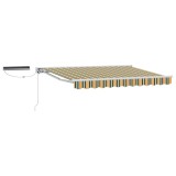 vidaXL Cort electric retractabil Verde și galben 3,5 x 2 m 3421748