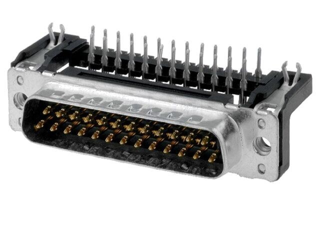Conector D-Sub 25 pini 90&deg; THT