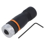 Conector LAPP M12 3 pini mamă drept IP67 630V aurit cod 381166306