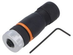 Conector LAPP M12 3 pini mamă drept IP67 630V aurit cod 381166306