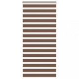 vidaXL Jaluzea tip zebra maro lățime țesătură 110,9 cm poliester