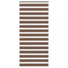 vidaXL Jaluzea tip zebra maro lățime țesătură 110,9 cm poliester 4014368