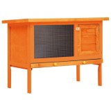 Cumpara ieftin Cusca Iepuri Lemn 90cm, Adăpost Animale Mici, Interior/Exterior, Tavă Detașabilă, Rezistentă Intemperii