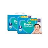 Cumpara ieftin Pachet 2 x Pampers Active Baby Giant Pack - nr.3 , 90 buc (180 buc)