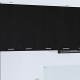 vidaXL Dulap suspendat Riga Stejar Negru 80 x 31 x 80 cm Lemn compozit 884283