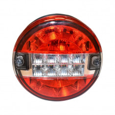 Set 2 lampi led rotunde pentru camion/remorca 12v-24v