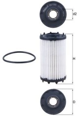 MAHLE OX 1184D Filtru ulei foto