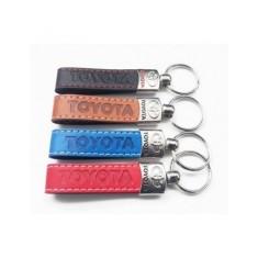 Breloc cheie din piele Eco Toyota Albastru