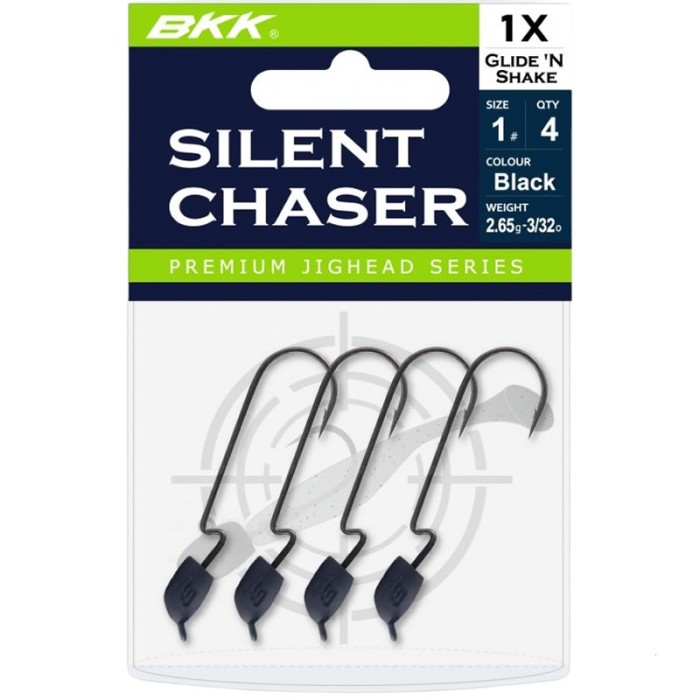 Jig Offset BKK Silent Chaser Glide &#039;N Shake Nr.3/0, 1/4oz (7g)