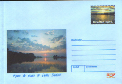 Intreg pos plic nec 2002 - Apus de soare in Delta Dunarii foto
