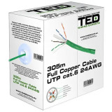 Cablu Utp Cat 6 Cupru 0.5Mm 305M Ted Electric, Oem
