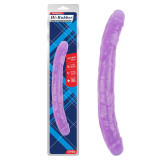 Dildo Dublu Erotic Moments PVC Mov 32 cm, Chisa Novelties