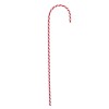 Baston Decorativ Crăciun, Model Rosu Alb, 59cm, Plastic, Oem