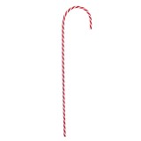 Baston Decorativ Crăciun, Model Rosu Alb, 59cm, Plastic, Oem