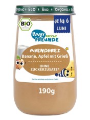 Piure de Banana si Mere cu Gris Eco 190 grame Erdbar foto
