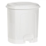 Coș de Gunoi Plastic, Capacitate 11.5L, Alb, Oem