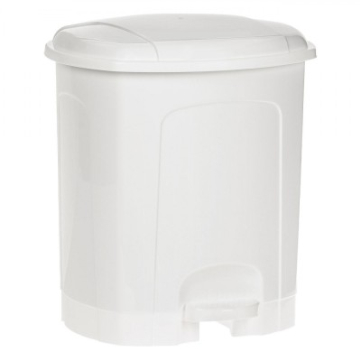 Coș de Gunoi Plastic, Capacitate 11.5L, Alb foto