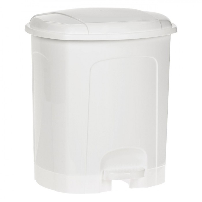 Coș de Gunoi Plastic, Capacitate 11.5L, Alb