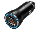 Alimentator USB auto 20W, USB-A și USB-C, 12&ndash;24V DC