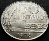 Moneda 50 CENTAVOS - BRAZILIA, anul 1978 *cod 1936