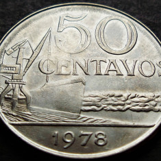 Moneda 50 CENTAVOS - BRAZILIA, anul 1978 *cod 1936