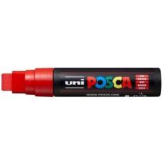 Marker UNI PC-17K 15. 0 mm, varf tesit, rosu, Posca