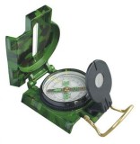 Busola Lensatica, Zamo&reg;, Militara, de Precizie, cu Lupa si Rigla, Diametru 45mm, Camuflaj Verde