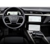 Folie Protectie Navigatie Audi e-tron 2019+, Duragon, protectie Display Navigatie si Display AC, silicon Transparent, Anti-zgarieturi, kit instalare