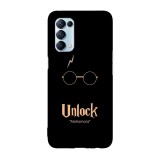 Husa compatibila cu Oppo A55, Viceversa, model Alohomora Harry Potter, Silicon, TPU, Transparent, Carcasa