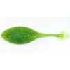 Grub Hide Up Stagger Wide 3.3&quot;, 111 Chart Green Gold Flake, 8.4cm, 5buc/pac
