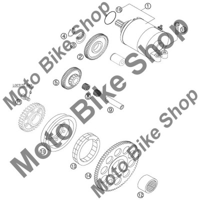 MBS Electromotor complet 0,45 KW KTM 250 EXC RACING 2006 #1, Cod Produs: 59040001000KT foto