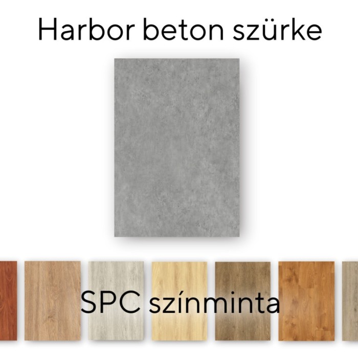 Leziter Harbor beton sz&uuml;rke Vinyl SPC padl&oacute; minta/db