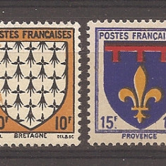 Franta 1943 - Steme de provincii franceze, MNH