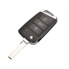 Cheie auto completa Topautochei&reg; pentru Golf VII Golf 7 MK7 Octavia, 433 Mhz , Lamela HU75T