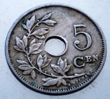 7.379 BELGIA 5 CENTIMES 1914 BELGIE, Europa, Cupru-Nichel