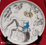 Cumpara ieftin Farfurie decorativa portelan Rosenthal, pin-up girl Marlene Dietrich -