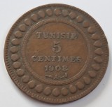 Tunisia, 5 Centimes 1908 , Muhammad V